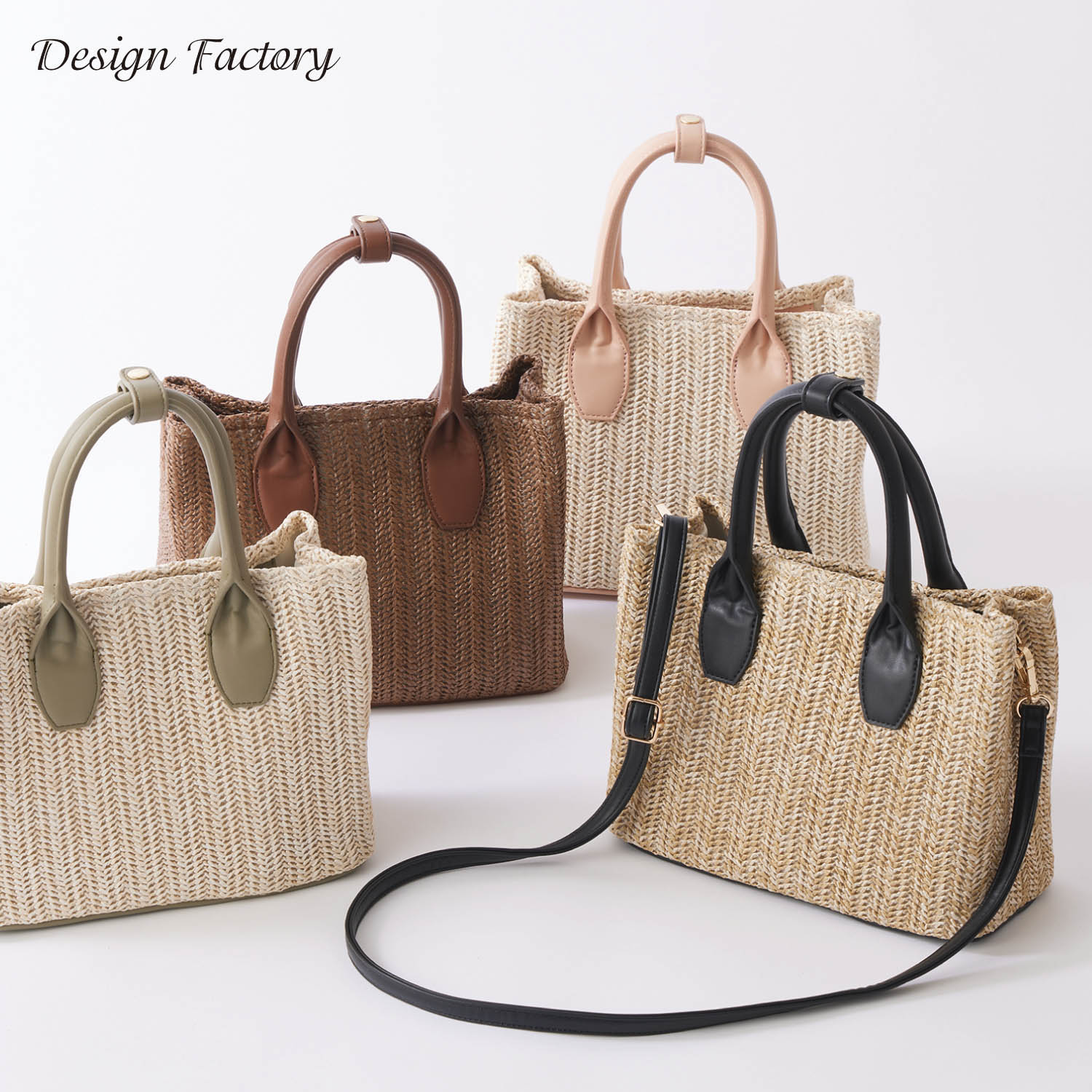 【デザインファクトリー/Design Factory】雑材トートバッグ(2WAY)