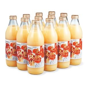 【ベルメゾン】完熟りんごジュース つがる 1L×12本