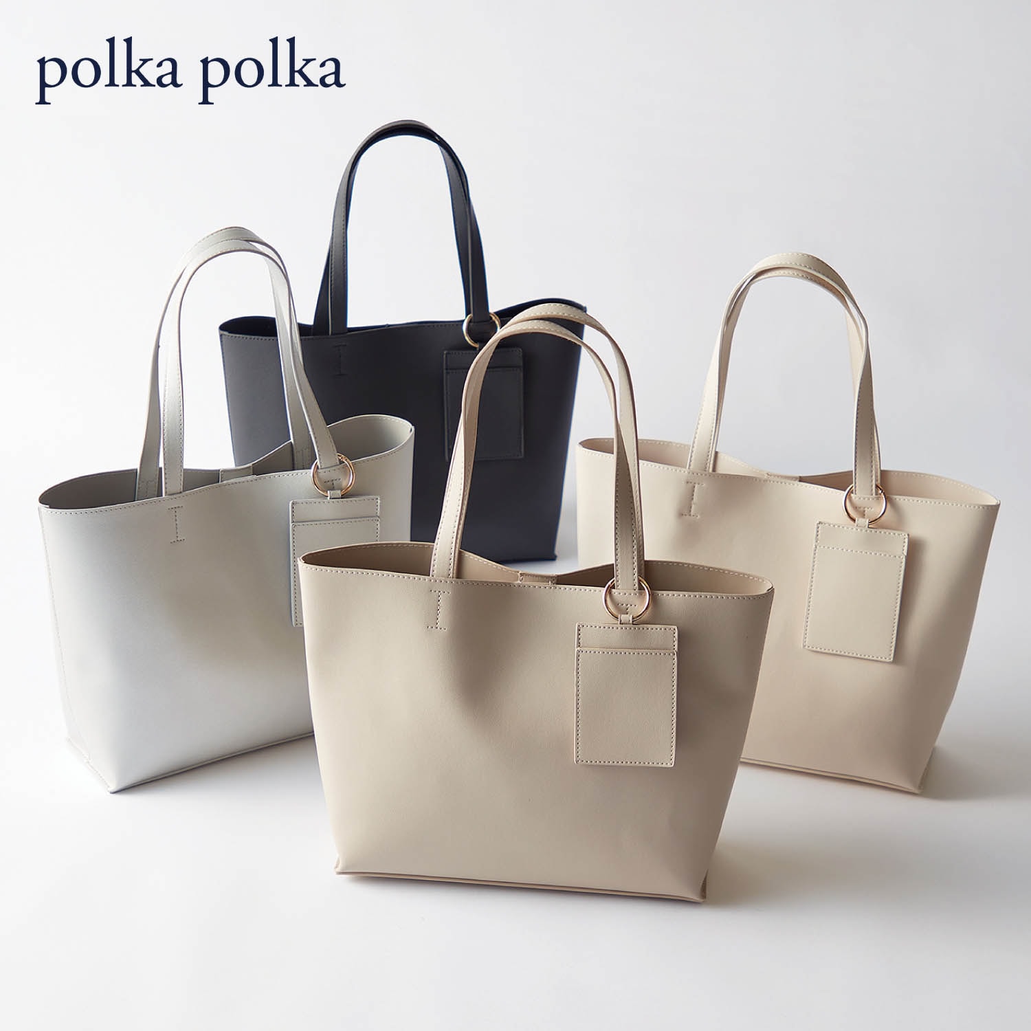 polkapolka ストア トートバッグ