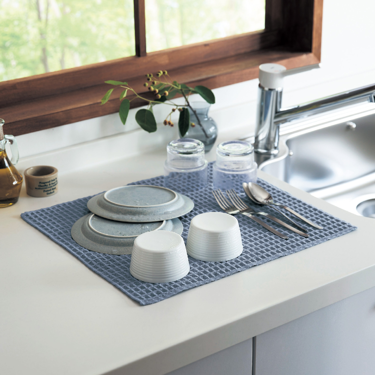 【ベルメゾン】極細繊維ミクロスター(R)の速乾水切りマット 【ベルメゾン】極細繊維ミクロスター(R)の速乾水切りマット