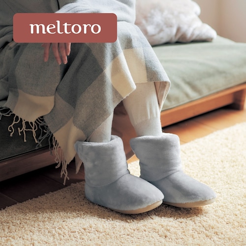 洗えるあったかなめらかな包み込まれるルームブーツ 【幸せホルモンが出る肌触り】 ＜M～L＞