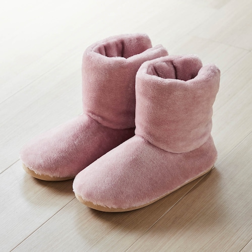 洗えるあったかなめらかな包み込まれるルームブーツ 【幸せホルモンが出る肌触り】 ＜M～L＞