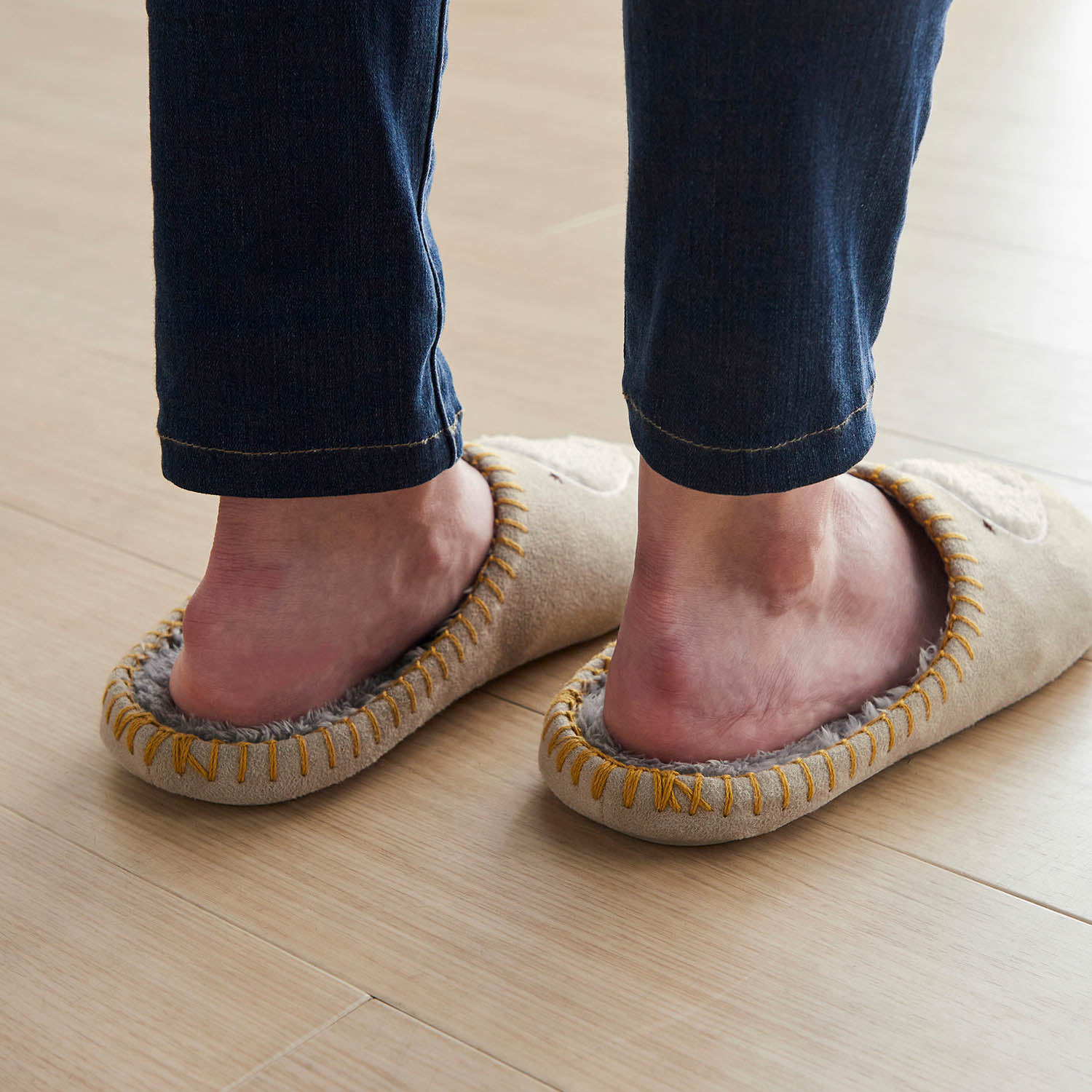 中敷きあったかボアの低反発ウレタン入り洗える快適スリッパ(アニマル) 【冬スリッパ】 <M~L> 中敷きあったかボアの低反発ウレタン入り洗える快適スリッパ(アニマル) 【冬スリッパ】 <M~L>