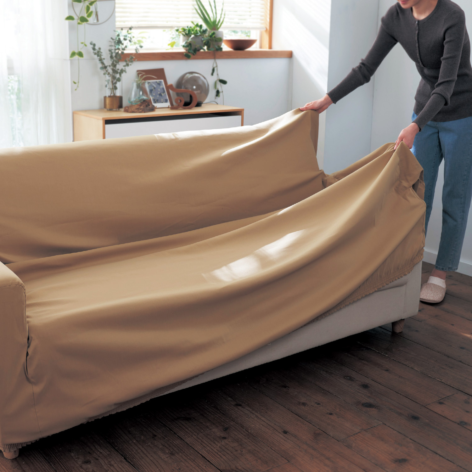 【BELLE MAISON DAYS】チノ素材を使った撥水・防汚ソファーカバー