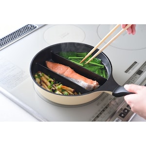 朝の忙しい時間でも、同時に3種類のおかずが作れます
