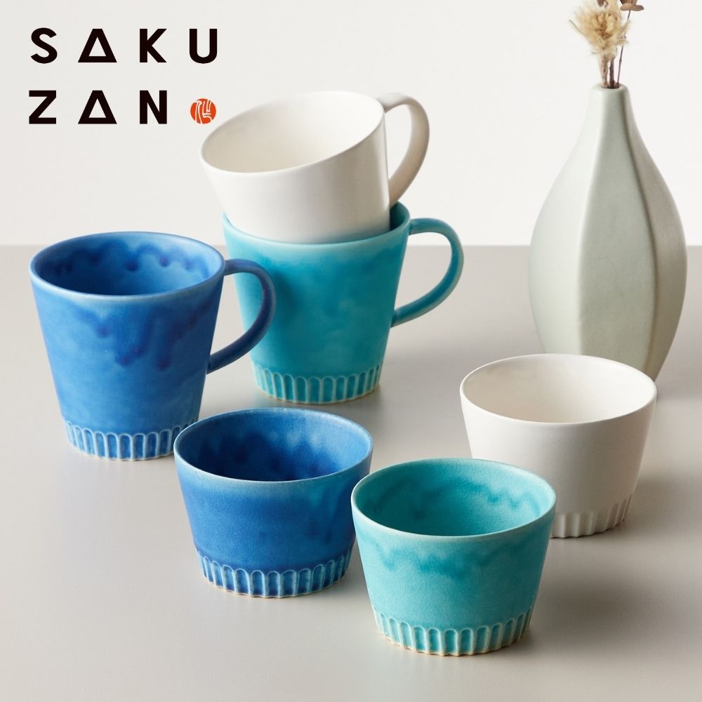 【作山窯/SAKUZAN】【美濃焼】SAKUZAN/サクザン「Stripe」マグカップ/マルチカップ