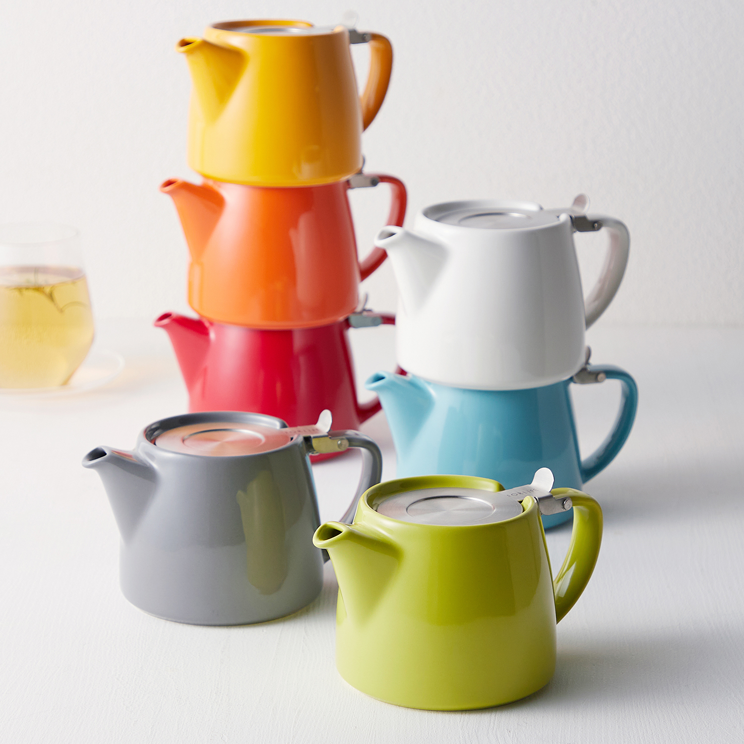 【フォーライフ/FORLIFE】蓋を押さえずに片手で注げるティーポット 【食洗器対応】 【フォーライフ/FORLIFE】蓋を押さえずに片手で注げるティーポット 【食洗器対応】