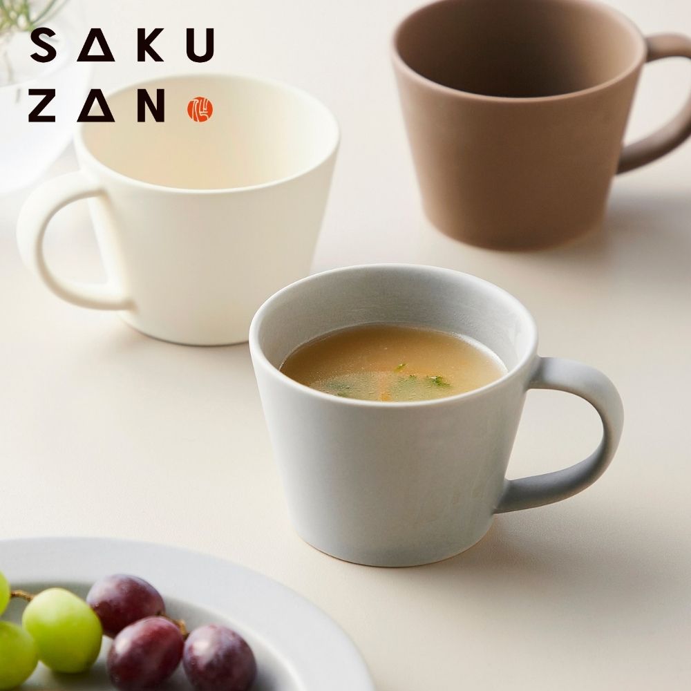 【作山窯/SAKUZAN】【美濃焼】SAKUZAN/サクザン「Sara」カップ 【レンジ・食洗機対応】
