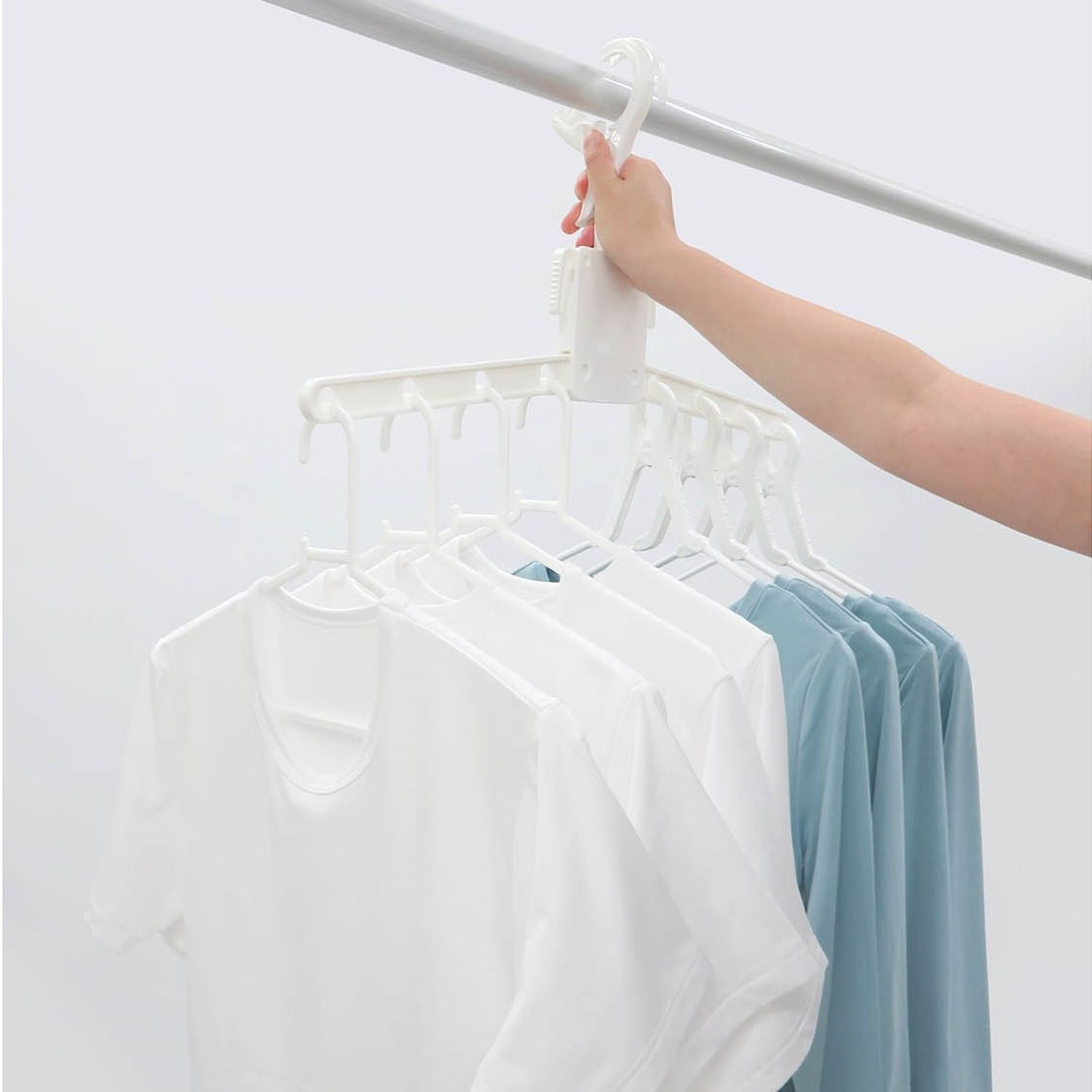 【ベルメゾン】ランドリーハンガーまとめ干し2本セット【洗濯ハンガー】