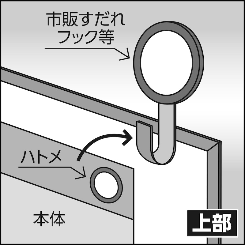 【上部】取り付け金具イメージ