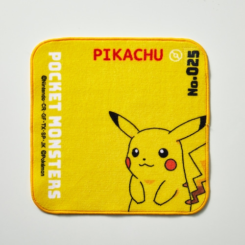 かわいいプリントのミニタオル（ピカチュウ・ニャオハ・ホゲータ・クワッス・カビゴン・イーブイ・リザードン）
