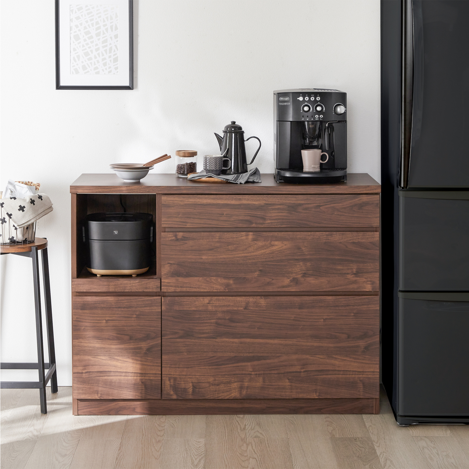 【ベルメゾン】木目調キッチンカウンター[日本製]