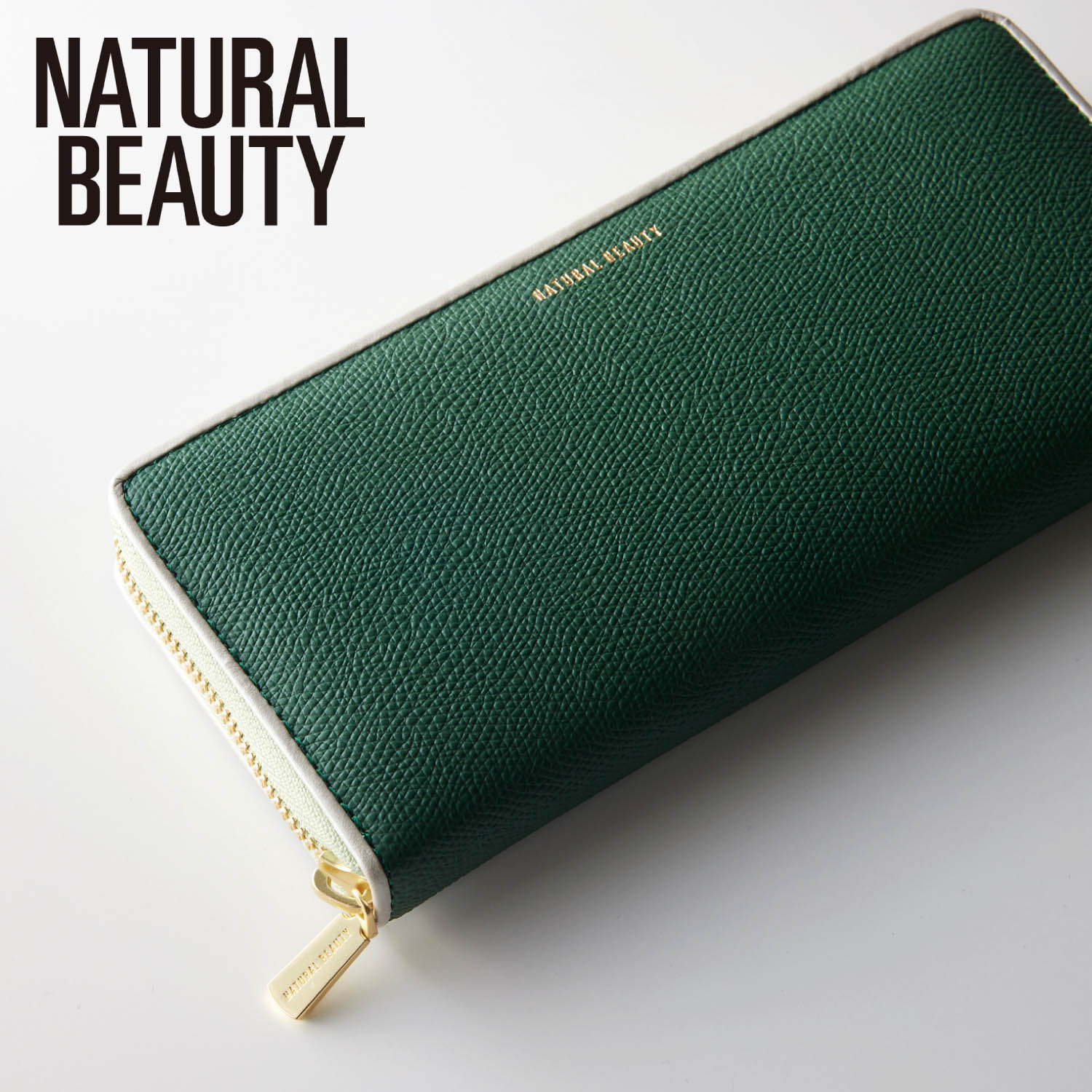 【ナチュラルビューティー/NATURAL BEAUTY】本革ラウンドファスナー長財布 【ナチュラルビューティー/NATURAL BEAUTY】本革ラウンドファスナー長財布