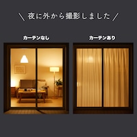 夜も外から見えにくい遮像機能付き