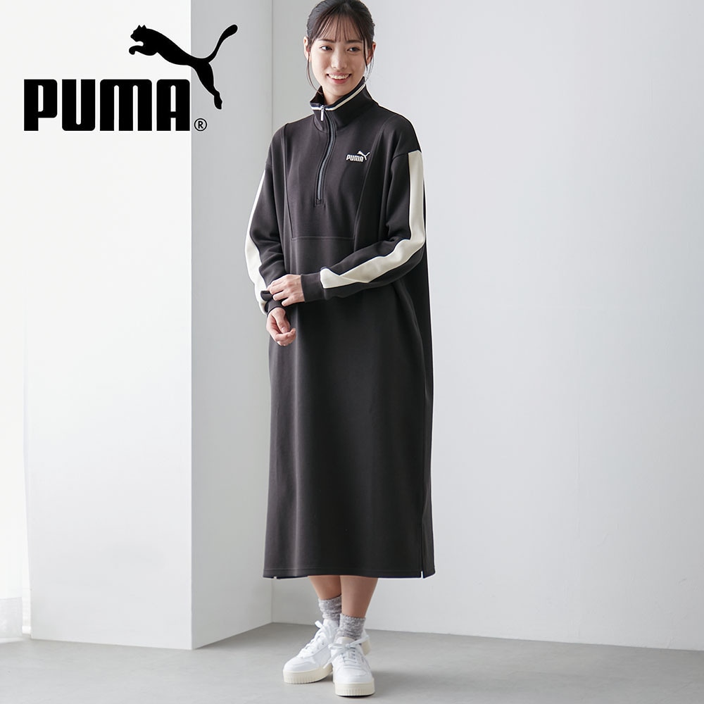 ハーフジップ長袖ワンピース(プーマ/PUMA )｜通販のベルメゾンネット