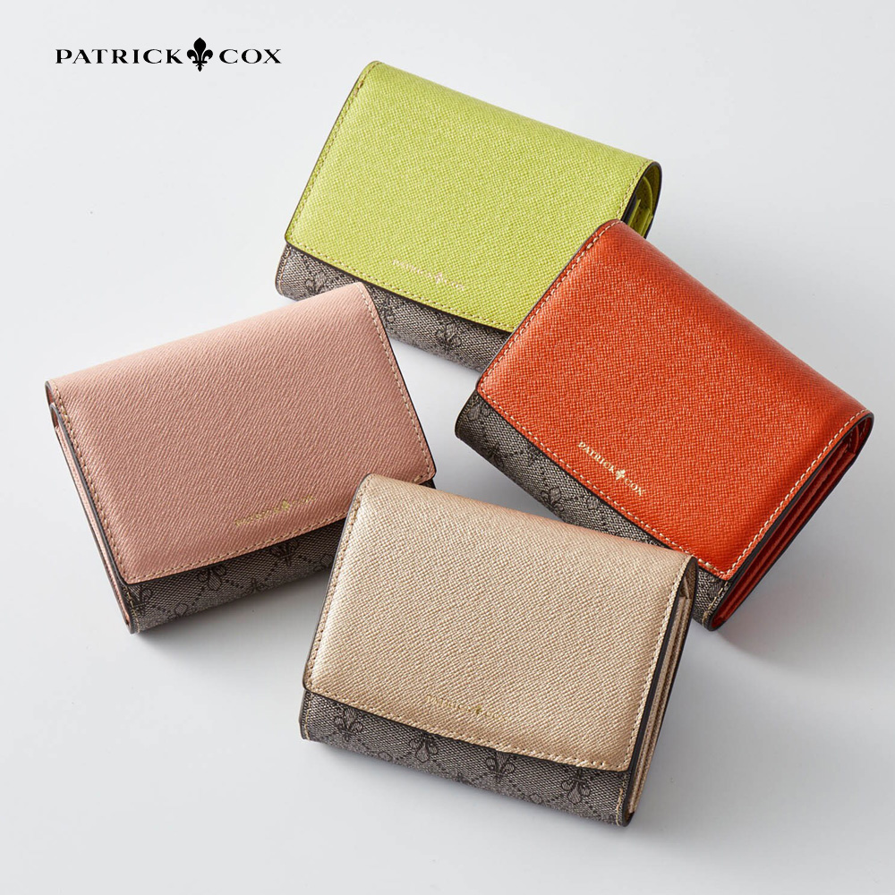 【パトリックコックス/Patrick Cox】本革使い二つ折り財布