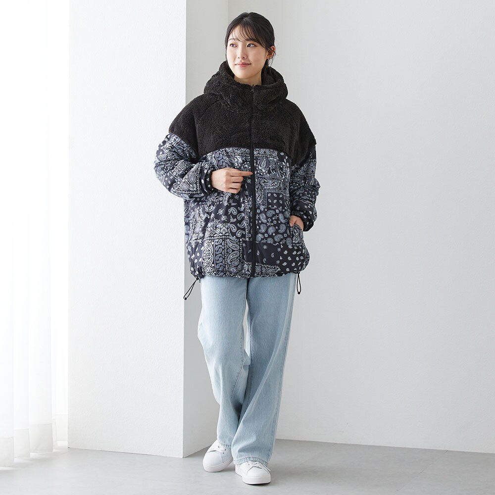 ボアリバーシブルジップアップジャケット(オーシャンパシフィック