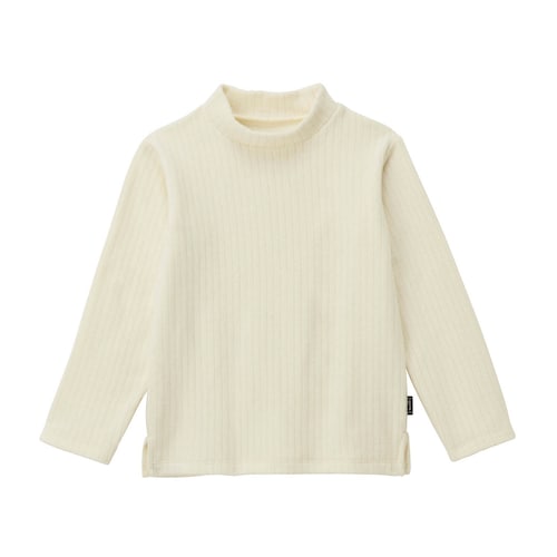 やわらかハイネックストレッチフリースプルオーバー 【子供服 長袖】