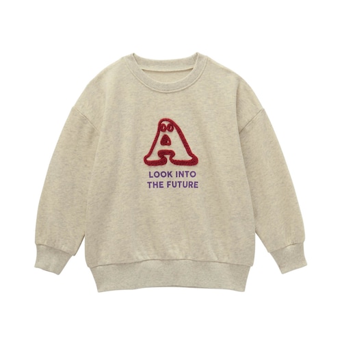 サガラ刺繍ロゴ裏起毛スウェットシャツ 【子供服 長袖】