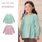 袖ギャザーリボンふんわりスムースチュニック 【子供服 長袖】