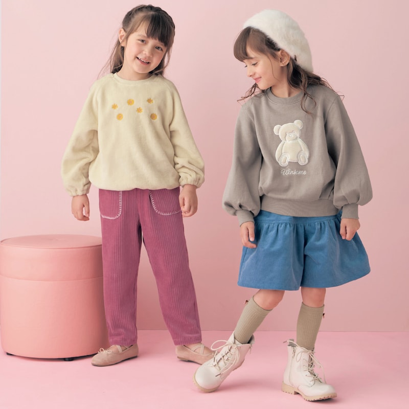 モデル身長(cm)/サイズ　左：114/110、右：108/110