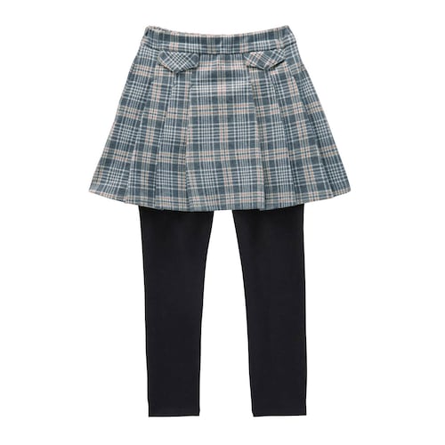 チェックカットジャカード飾りフラップデザインスカッツ 【子供服】