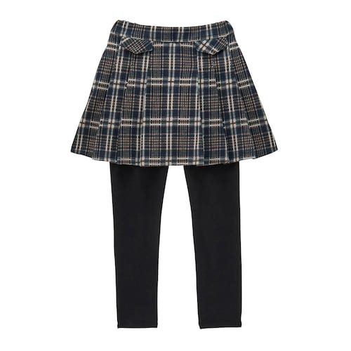 チェックカットジャカード飾りフラップデザインスカッツ 【子供服】