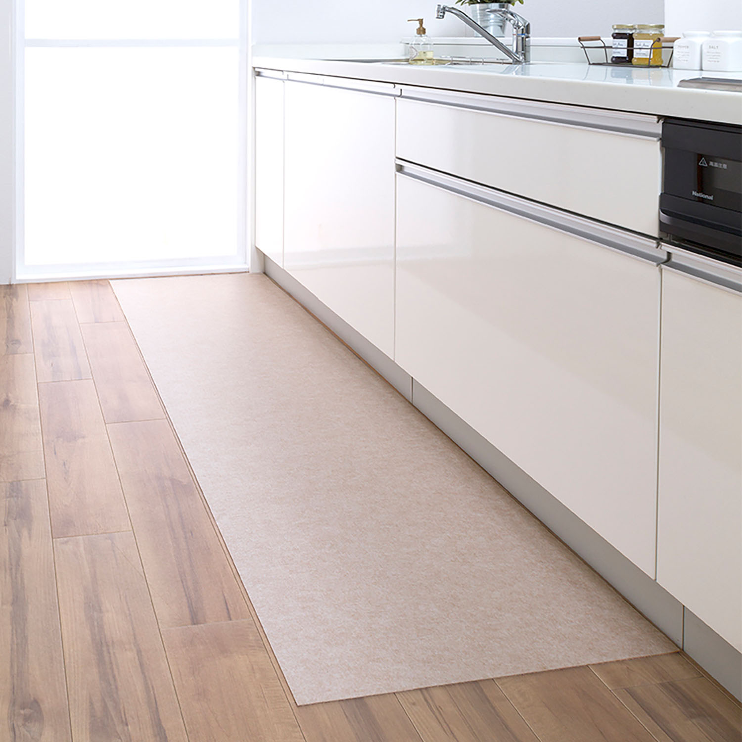 【ベルメゾン】ずれにくい・軽量・拭けるキッチンマット[日本製]