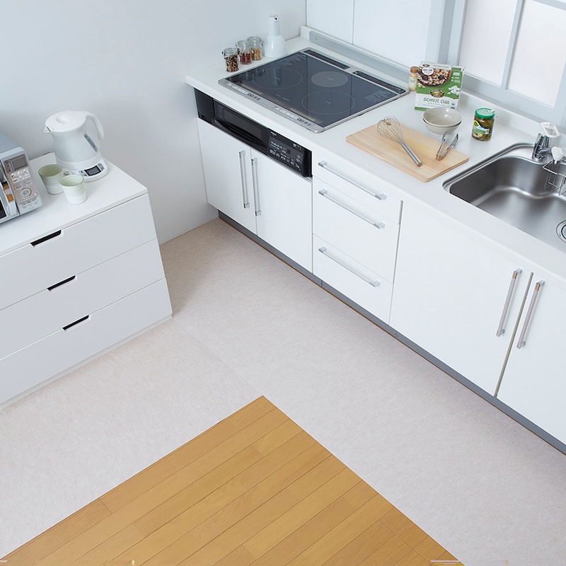 2枚使用して、L字型にキッチンにもご使用いただけます