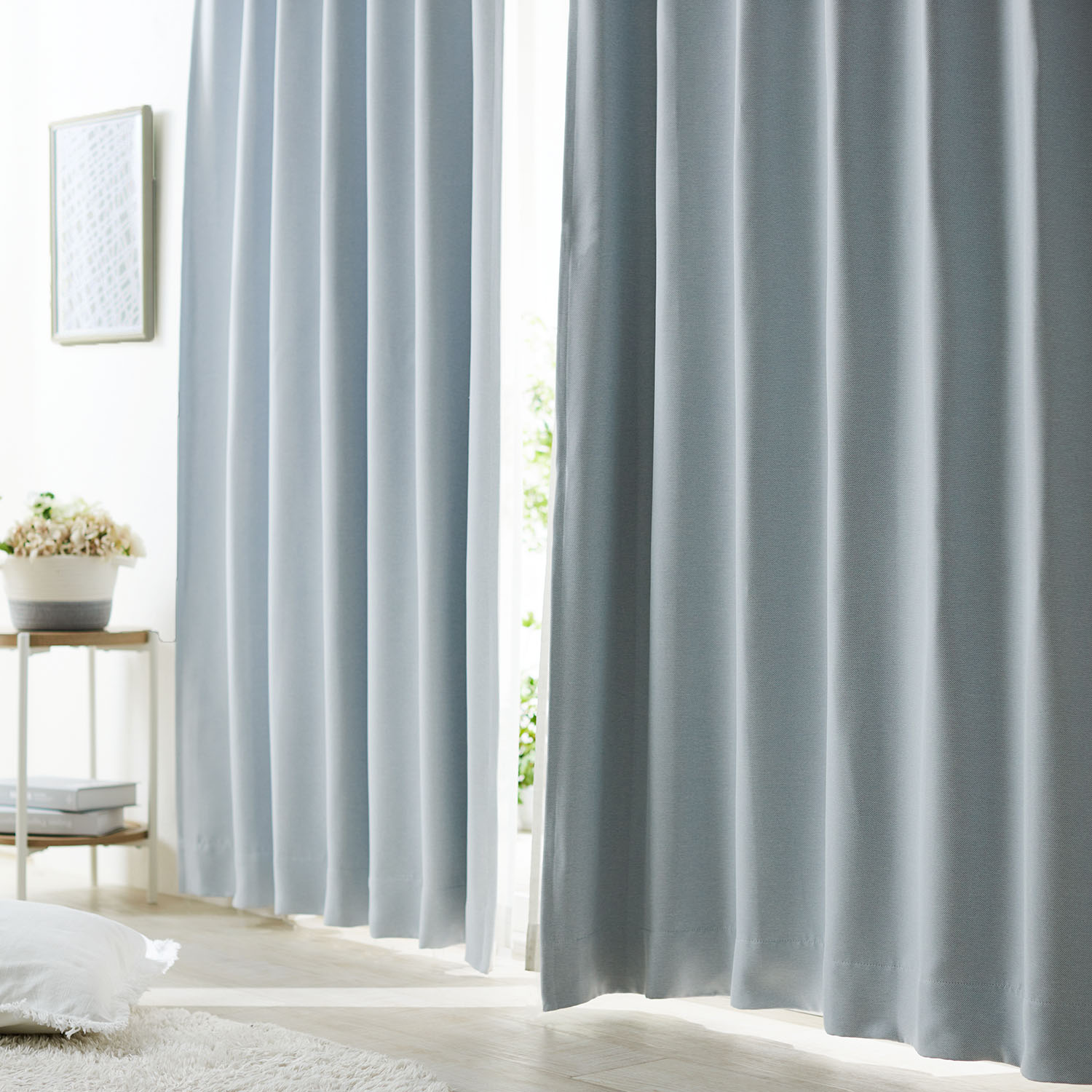 【ベルメゾン】【99サイズ】 優しいニュアンスカラーの遮光・遮熱カーテン