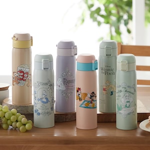 【ディズニー/Disney】ステンレスワンタッチボトル480ml(選べるキャラクター)