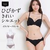 【ベルメゾン】【プチプラ】つるりんシルエットモールドプラ & ショーツセット 【ひびきにくい】 【A70~F95】
