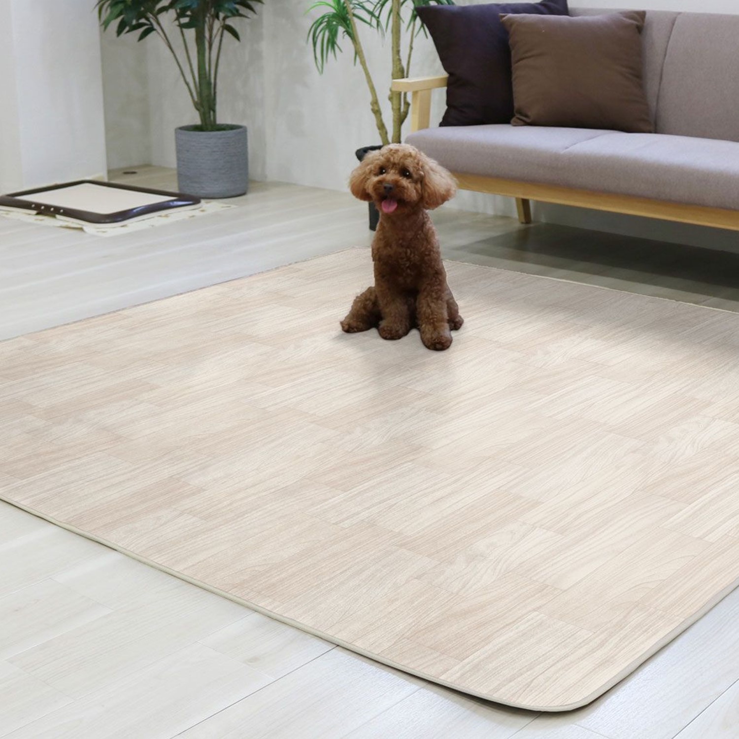 【ベルメゾン】ホットカーペットの上から敷ける!お掃除簡単な防水カーペット 【ベルメゾン】ホットカーペットの上から敷ける!お掃除簡単な防水カーペット