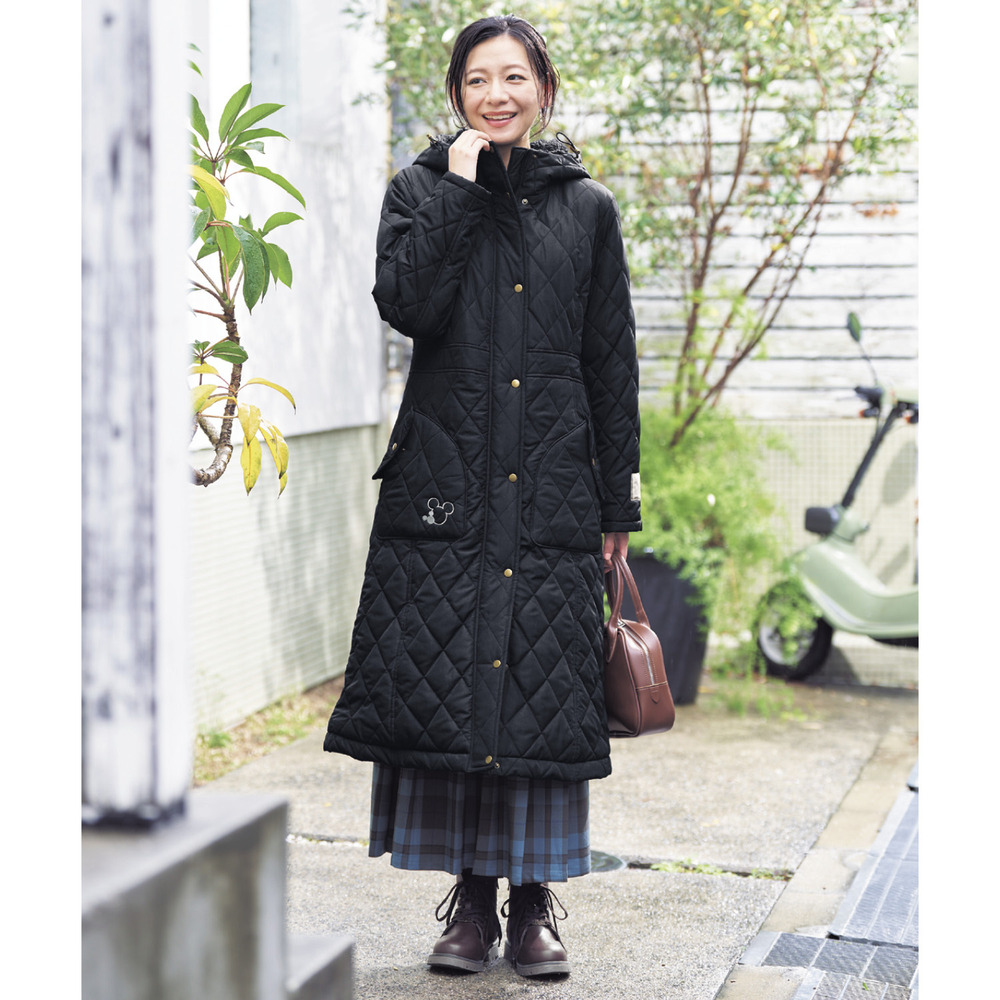 あったか中わた裏ボアベンチコート「ミッキーマウス」(ディズニー/Disney) あったか中わた裏ボアベンチコート「ミッキーマウス」(ディズニー/Disney)