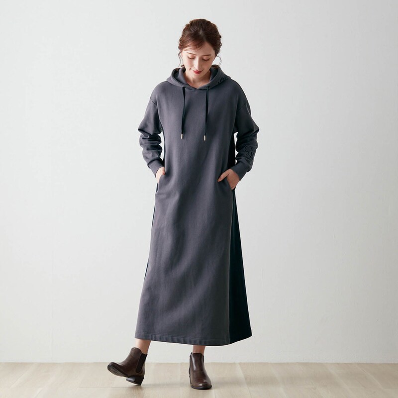 168cm／M ※撮影用のため、袖丈＋1.5㎝、身丈＋7.5㎝、ポケット位置＋1㎝下になります