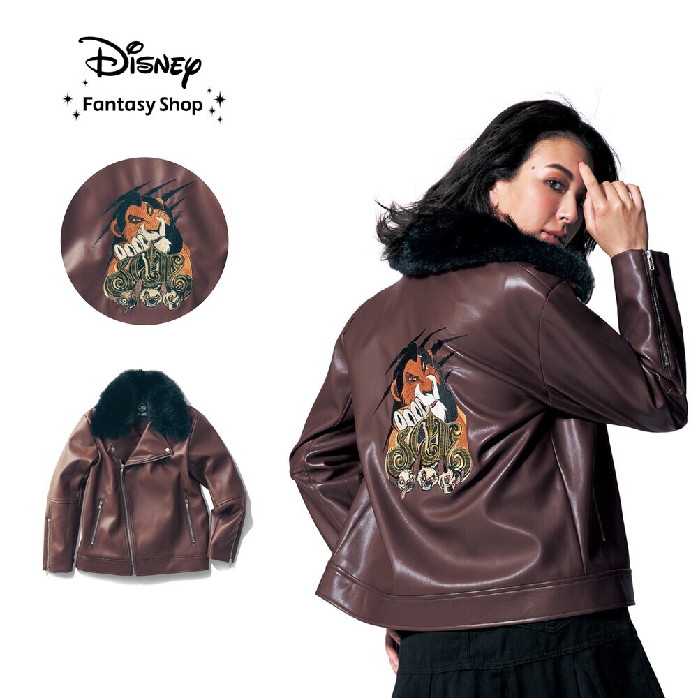 【ディズニー/Disney】ユニセックスライダースジャケット「ライオン・キング/スカー」