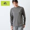 スムースボーダーモックネック長袖Ｔシャツ
