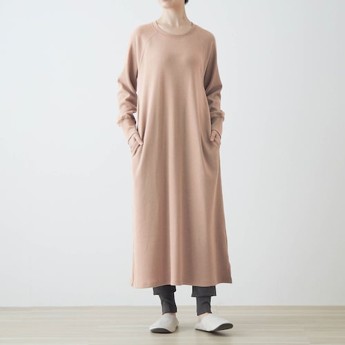 綿混あったか裏起毛ワッフルルームウェアセット(上下セット組)