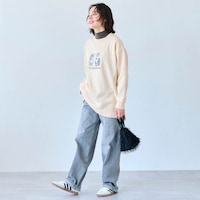 モデル身長162cm／M（ダークグレー）