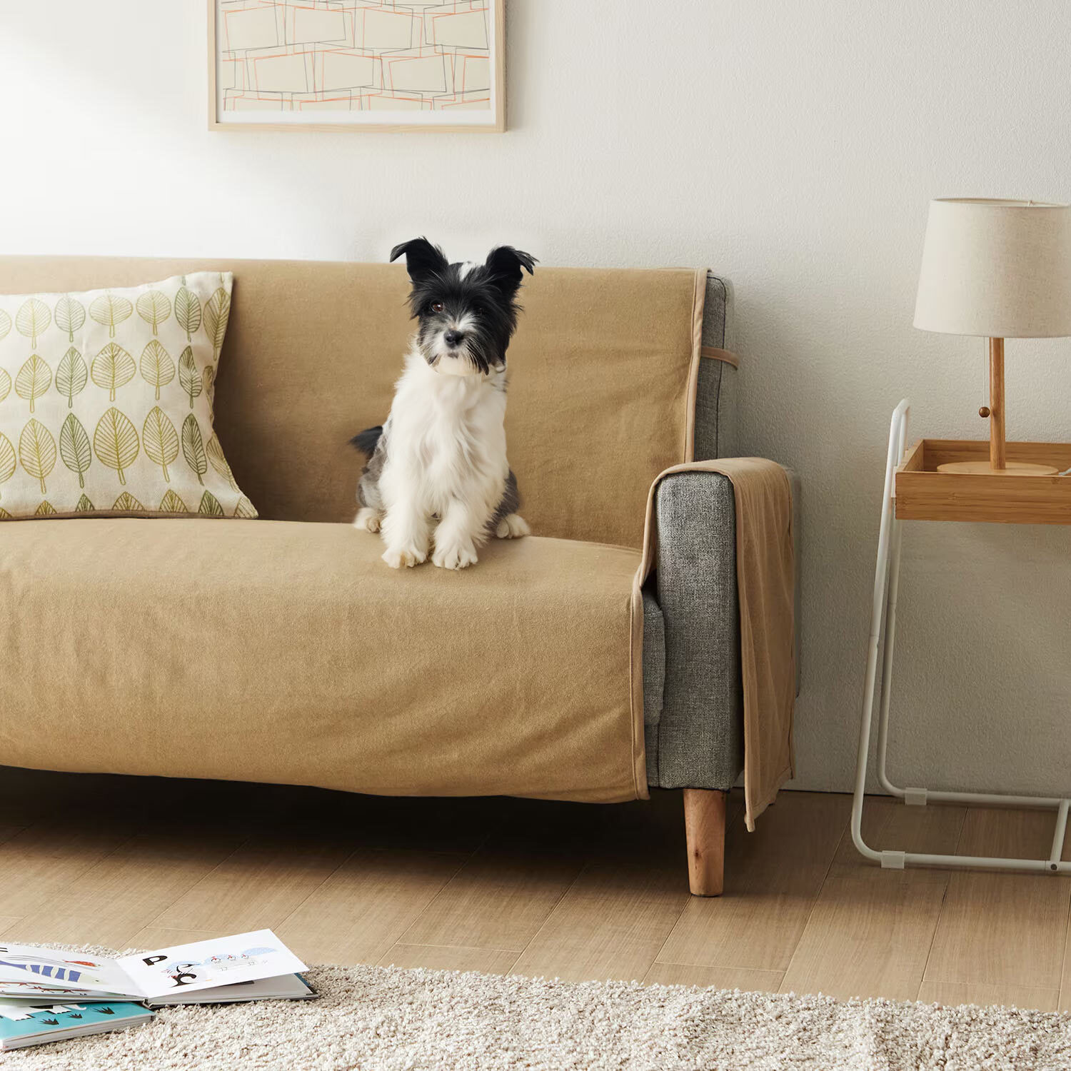 【ベルメゾン】肘掛け付き防水ソファーカバー