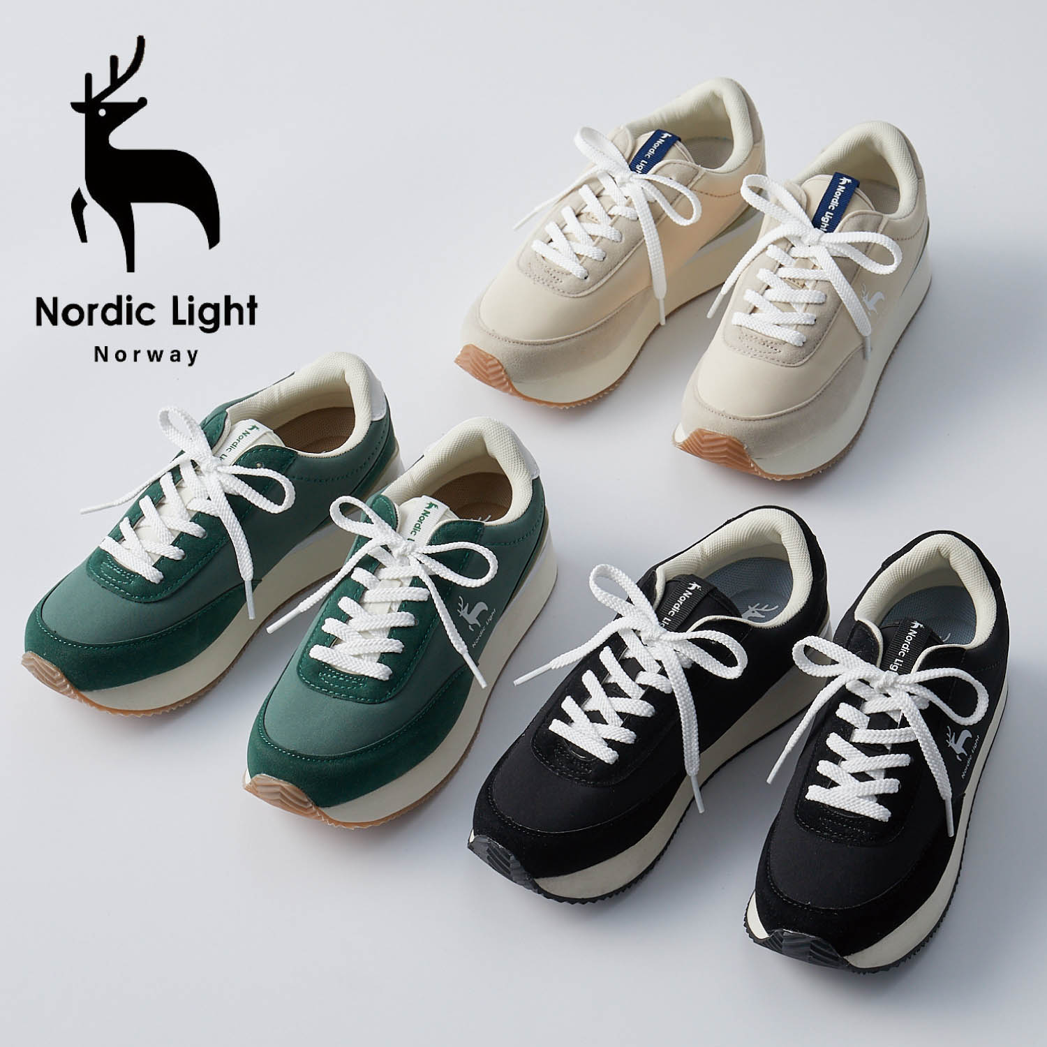 【ノルディックライト/Nordic Light】厚底クラシックスニーカー