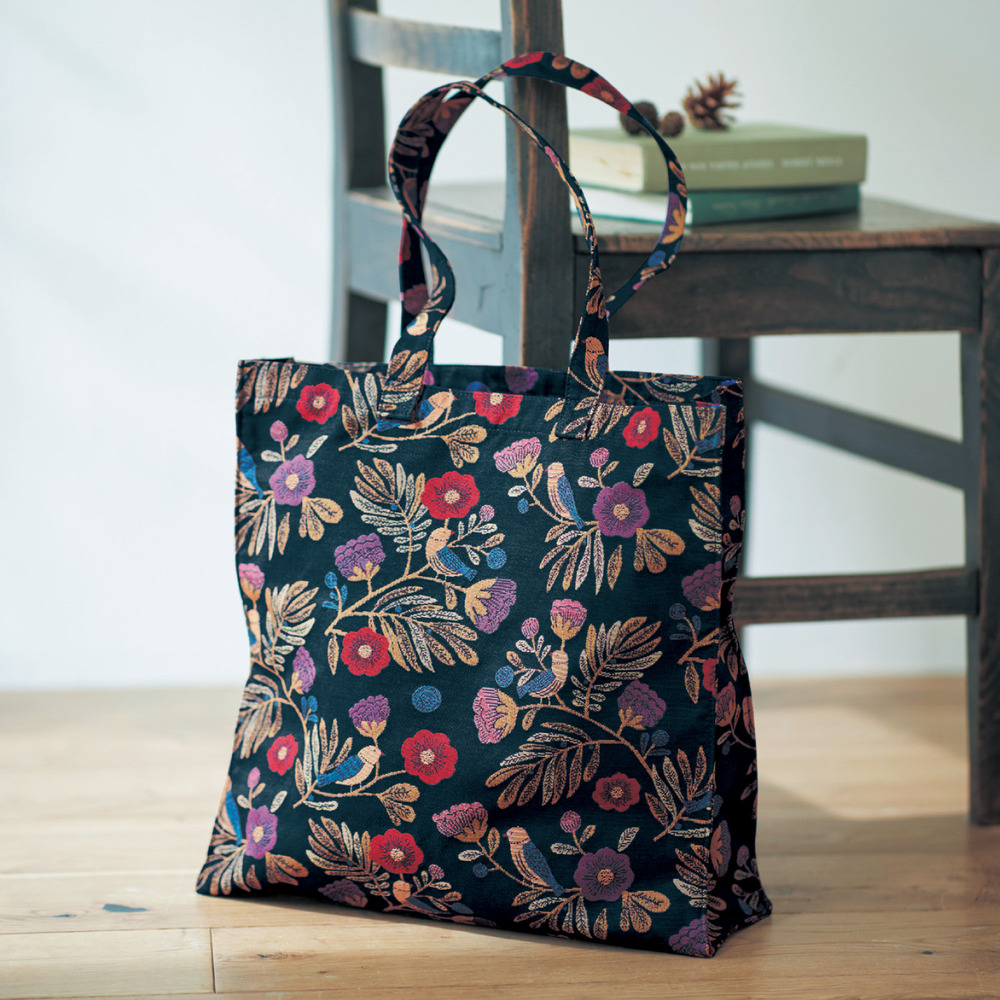 【ミニラボ/mini labo】ジャカード織りのトートバッグ/冬のお庭 「ミニラボ」 【ミニラボ/mini labo】ジャカード織りのトートバッグ/冬のお庭 「ミニラボ」