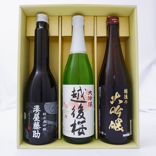 【予約商品】 父の日 新潟大吟醸飲み比べ3本セット 【ご注文は6月7日まで】