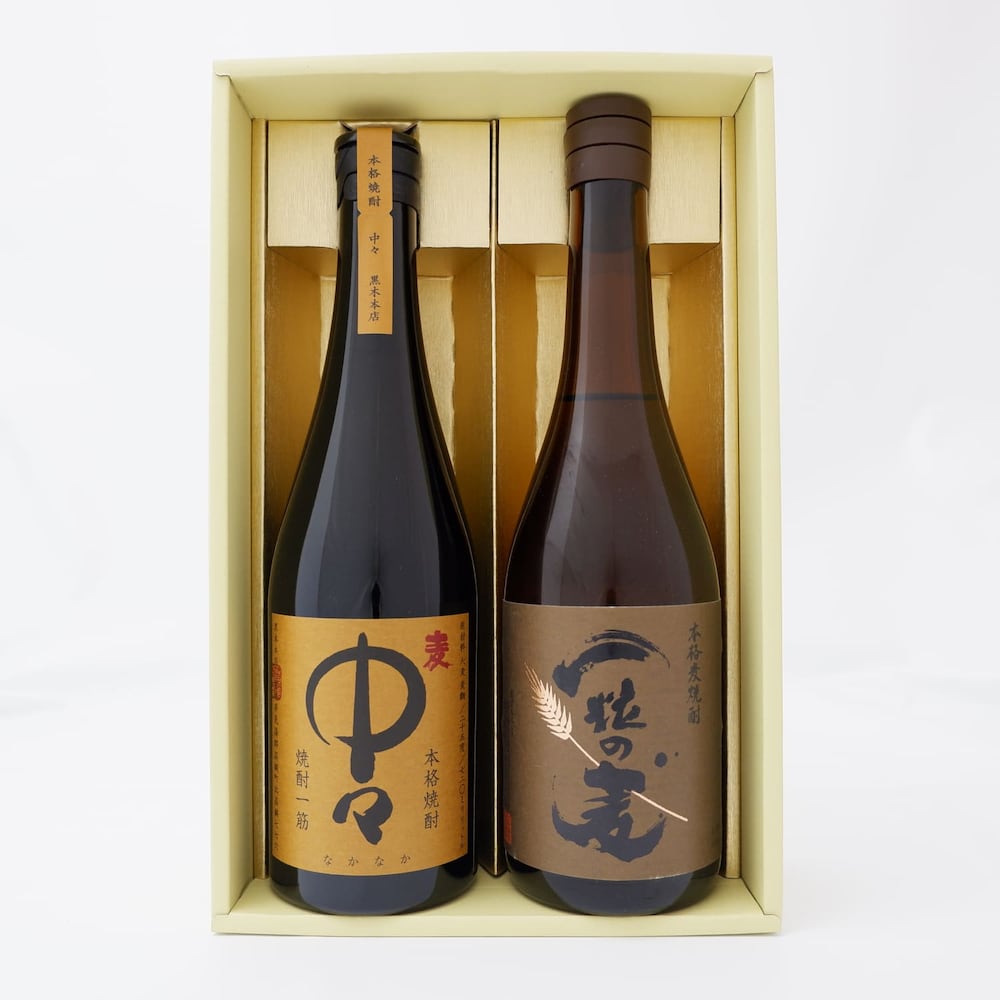 【ベルメゾン】【お中元・おとりよせ】 中々・一粒の麦 麦焼酎2本セット 【ご注文は8月25日まで】