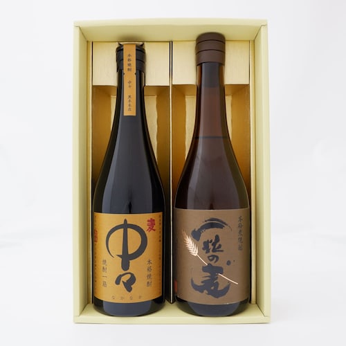 【お中元・おとりよせ】 中々・一粒の麦 麦焼酎2本セット 【ご注文は8月25日まで】