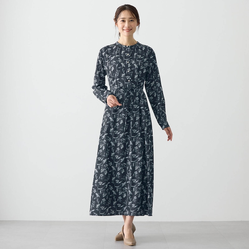 モデル身長170㎝／M　※写真は撮影用のため、身丈+10cmになります。