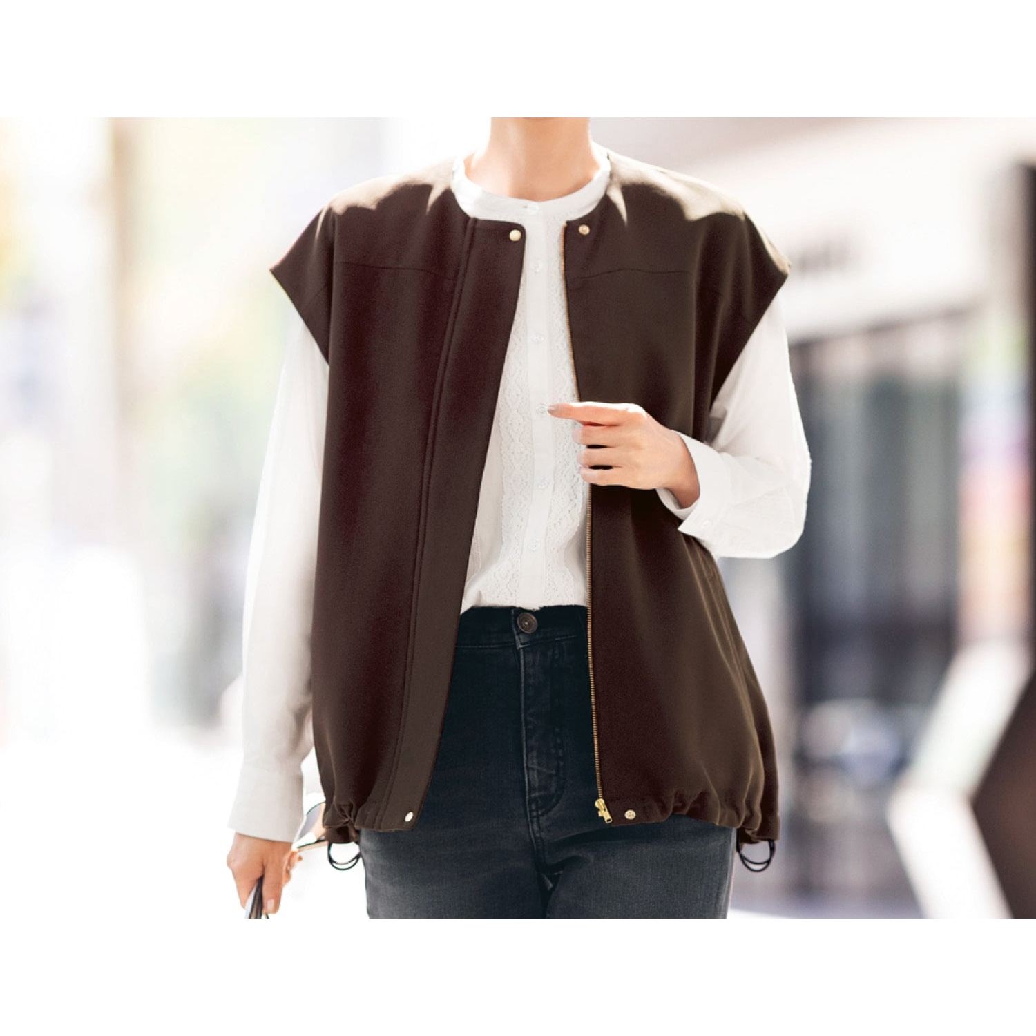 【花笑むとき/hana emu toki】ロングシーズン活躍する着回しベスト