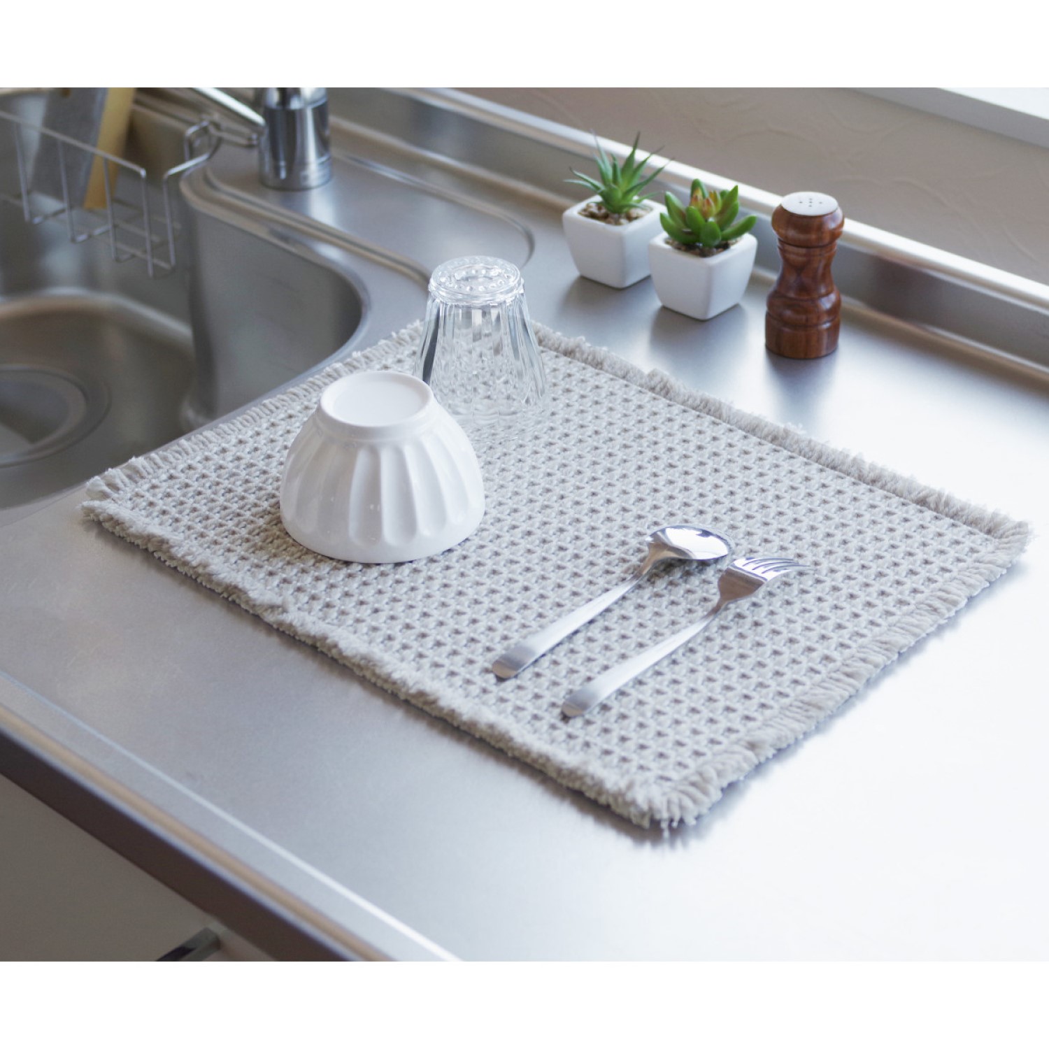 【ベルメゾン】吸水パルプ入り 水切りマット