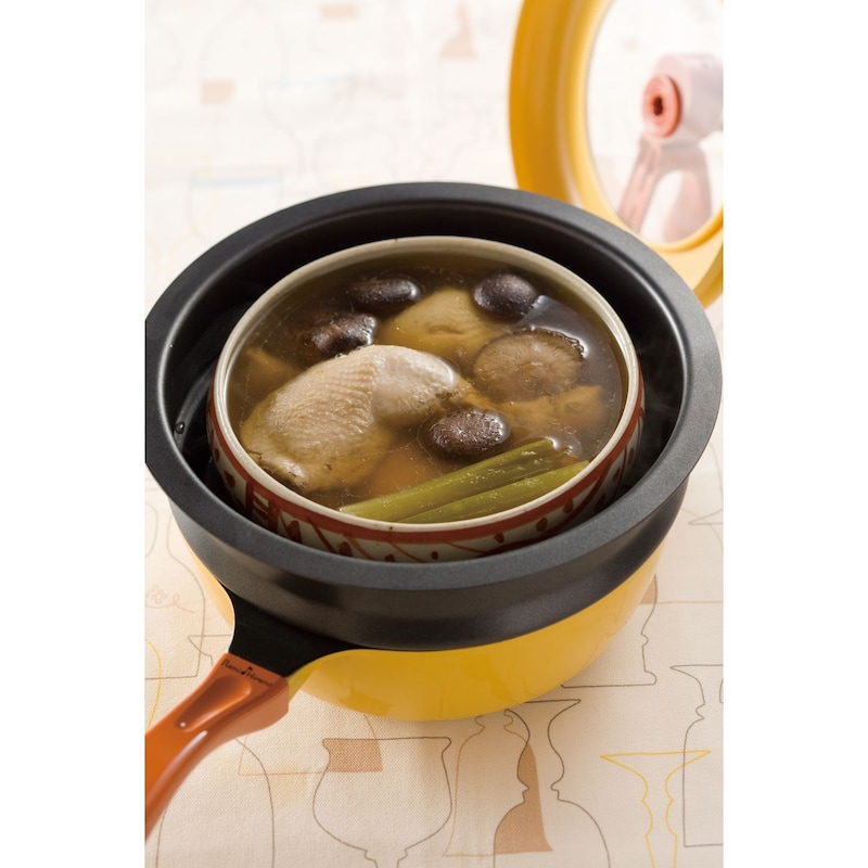 ノッポ蒸し台：大きな食材や高さのある器もOKの深～い蒸し台！
