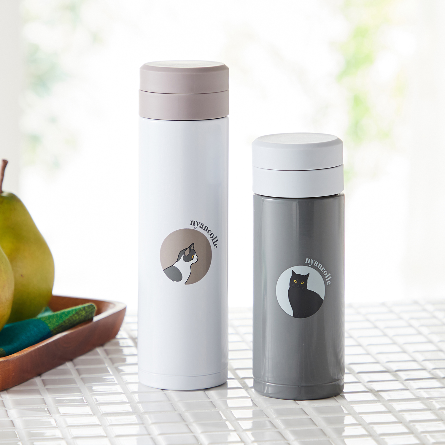 【ベルメゾン】肉球デザインの氷止めがポイント!ネコ柄ステンレスボトル 【保冷/保温】 【ベルメゾン】肉球デザインの氷止めがポイント!ネコ柄ステンレスボトル 【保冷/保温】